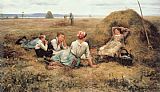 Famous Resting Paintings - The Harvesters Resting